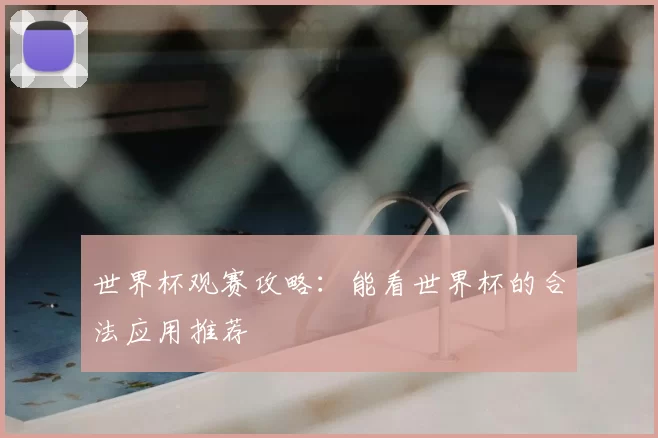 世界杯观赛攻略：能看世界杯的合法应用推荐