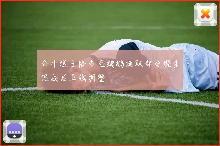 公牛送出隆多至鹈鹕换取部分现金完成后卫线调整